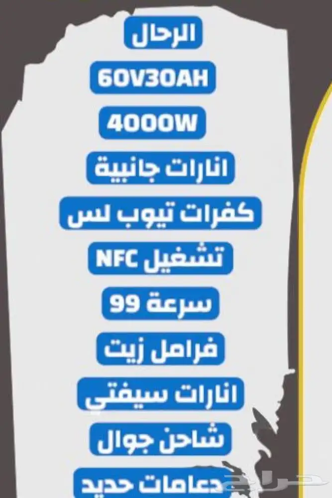 دباب الشبح (الرحال) الكهربائي 60فولت 1