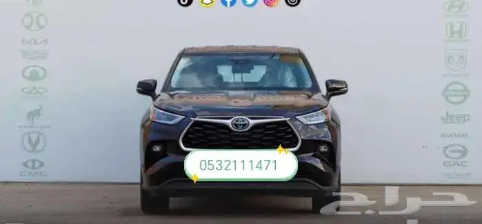 تويوتا هايلاندر استاندر LE بدون دبل 2022 0