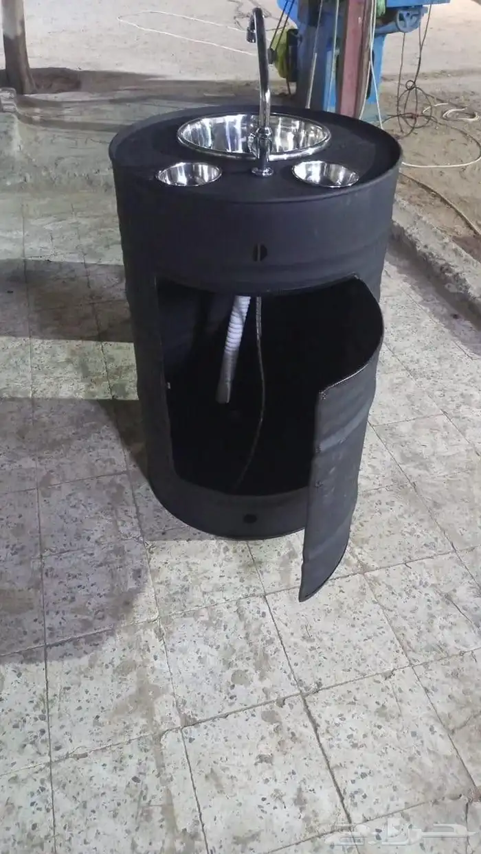 تم تنفيد أخر أعمالنا تفصيل كراسي  و طاولات و مغسله  من برميل 9