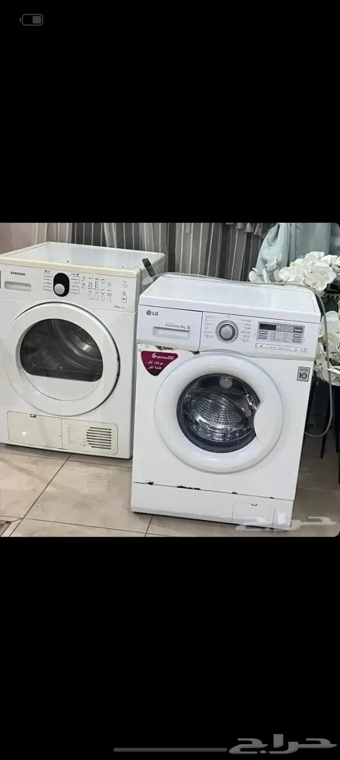 غساله ال جي 6 كيلو ونشافه سامسونج 0