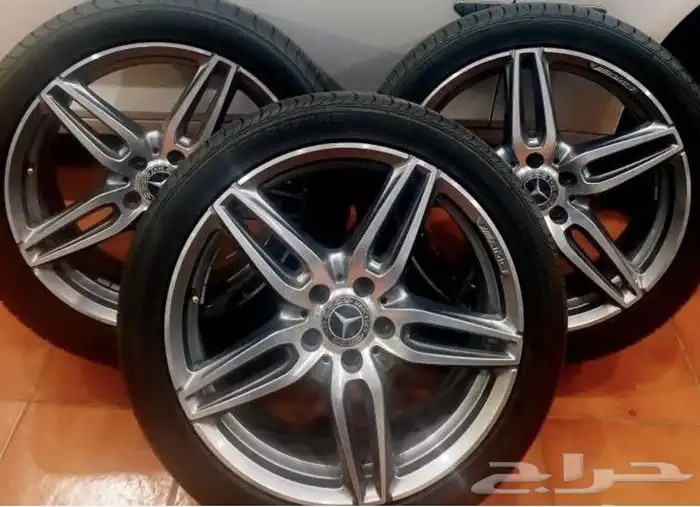 جنوط مرسيدس AMG E CLass 2017 مع كفرات نظيفه 0