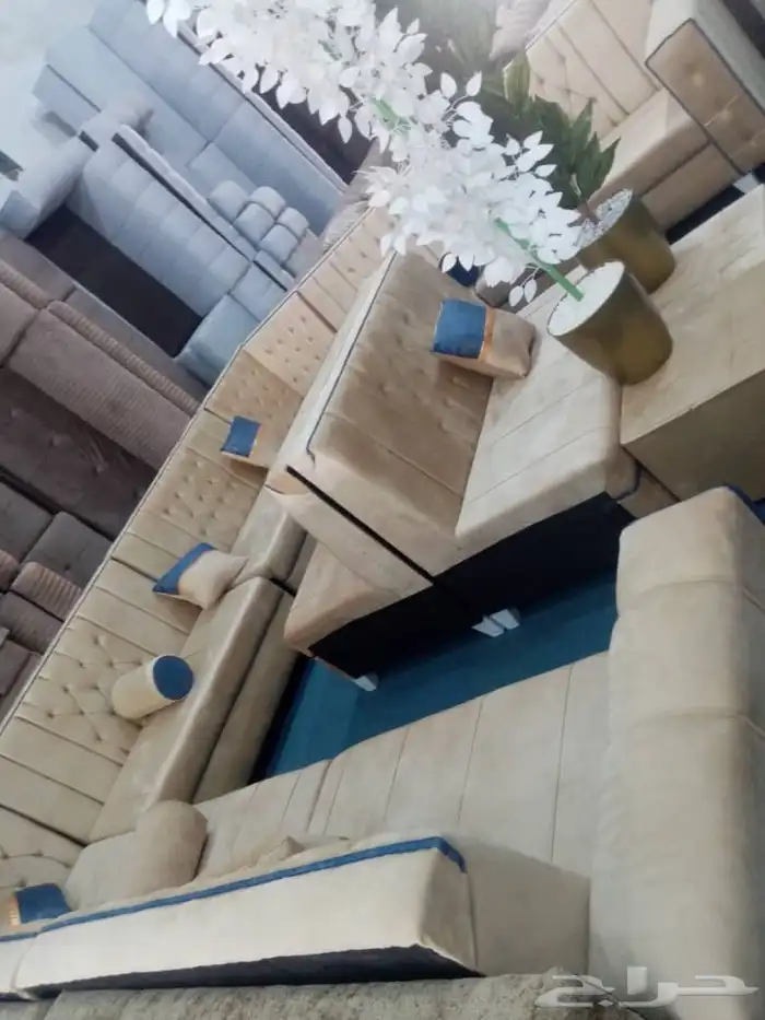 مجالس كنبات جاهزه مقاس 4في5زاويتين و باطرمه جاهز مقاس 4في5زا 13