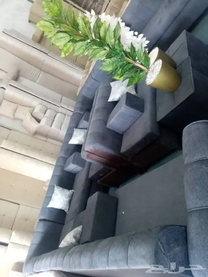 مجالس كنبات جاهزه مقاس 4في5زاويتين و باطرمه جاهز مقاس 4في5زا 6