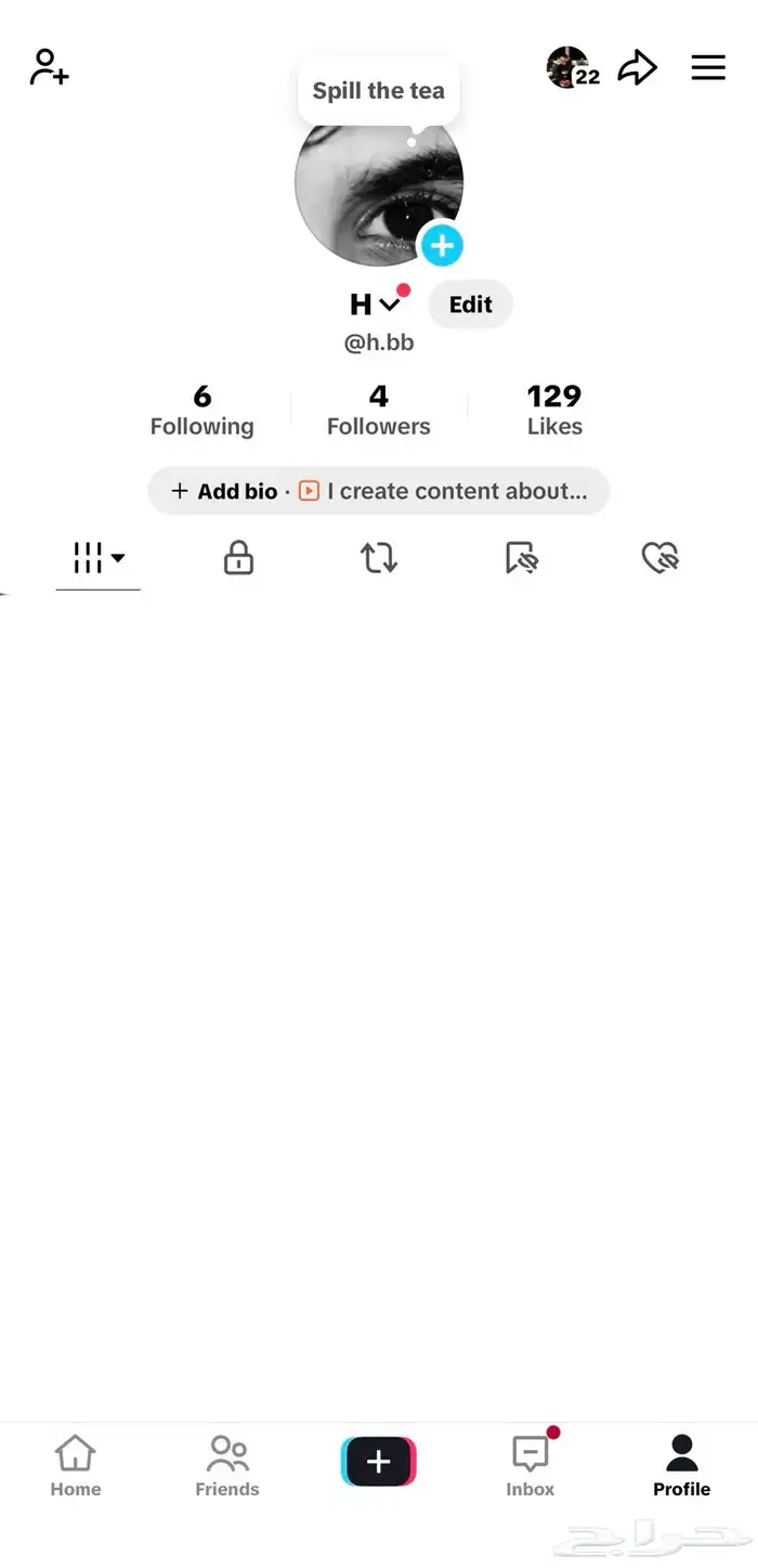 حساب تيك شبه ثلاثي h.bb 0