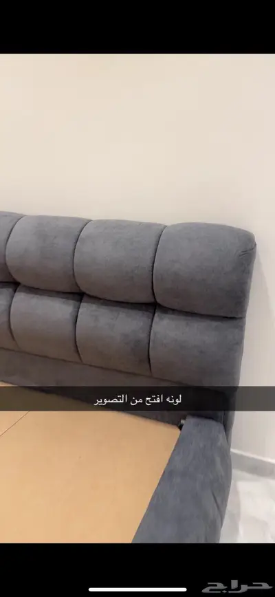 سرير مودرن رمادي 0