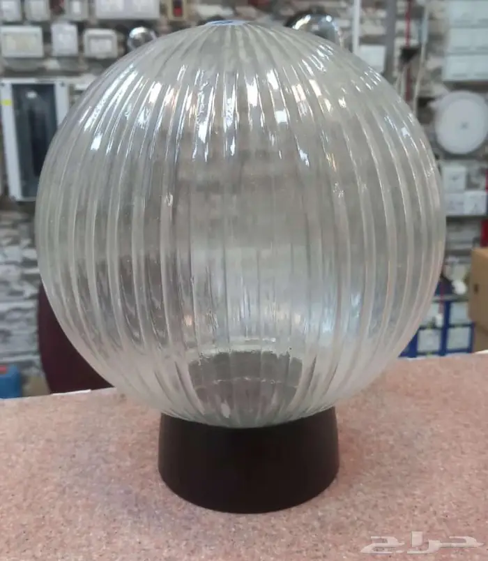 اضاءة سور كروي متوفر بعده مقاسات شفاف او مثلج 3