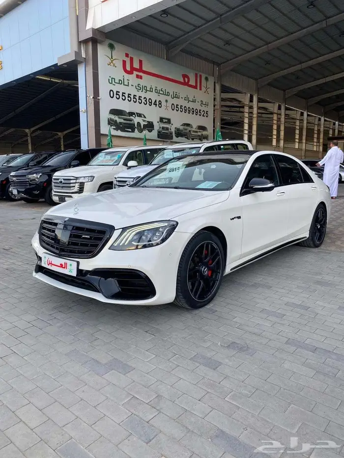 مرسيدس 5 زرار AMG S63 موديل 2015 عداد 151 الف كم 0