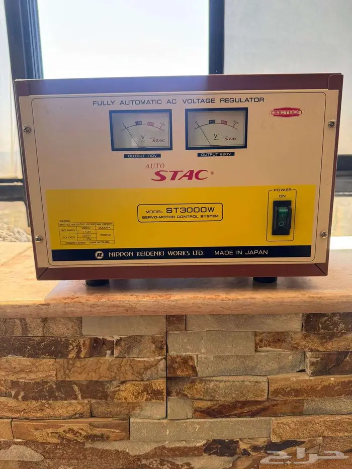 منظم كهرباء 3000 واط ياباني اصلي من شركة ستاك جديد لم يستعمل 1