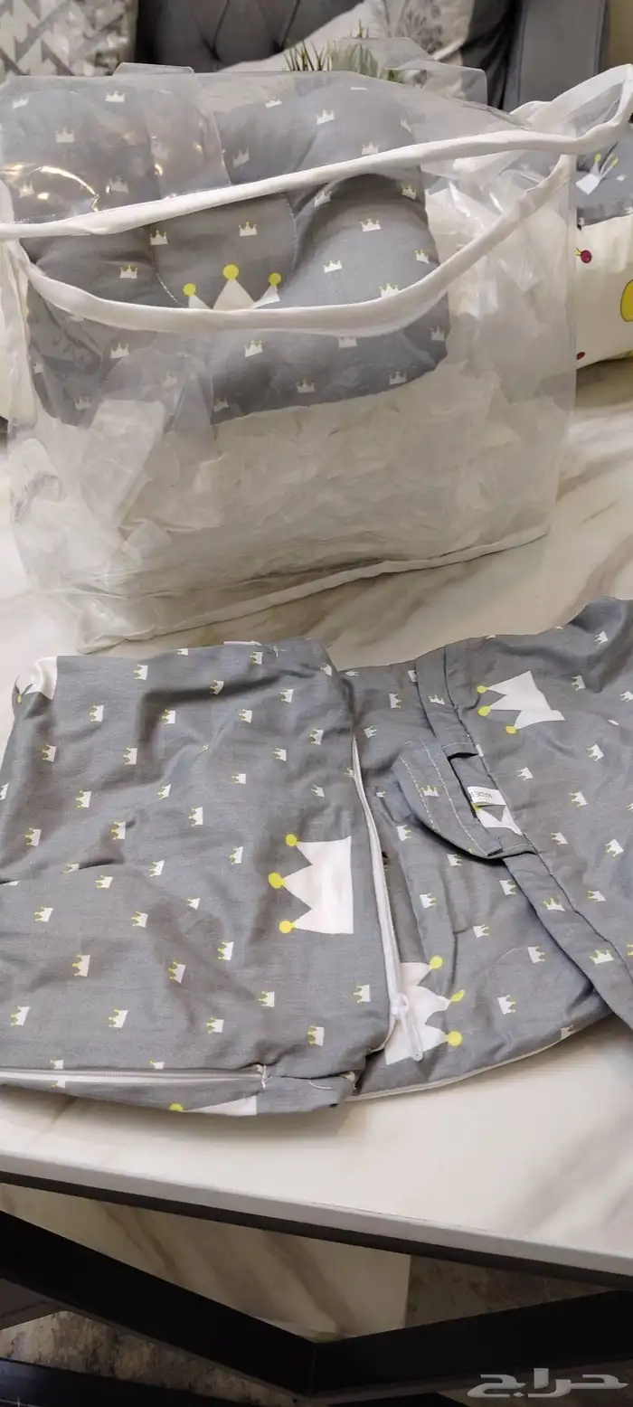 مهد أطفال جديد مغلف مرتبةحاضنة أطفال مغلفه يوجد كميات 7