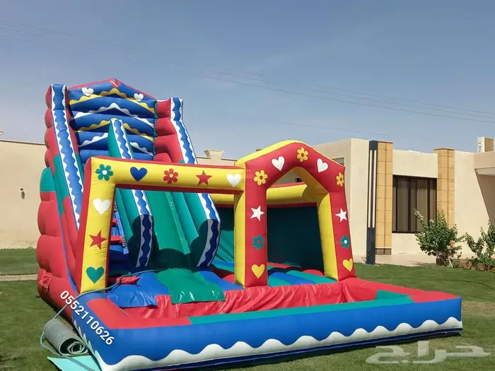 نطيطات إيجار متاهات زحليقه مائيه ملعب صابوني 8