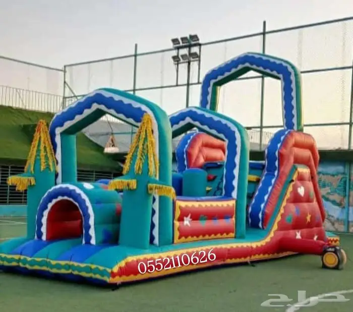 نطيطات إيجار متاهات زحليقه مائيه ملعب صابوني 5