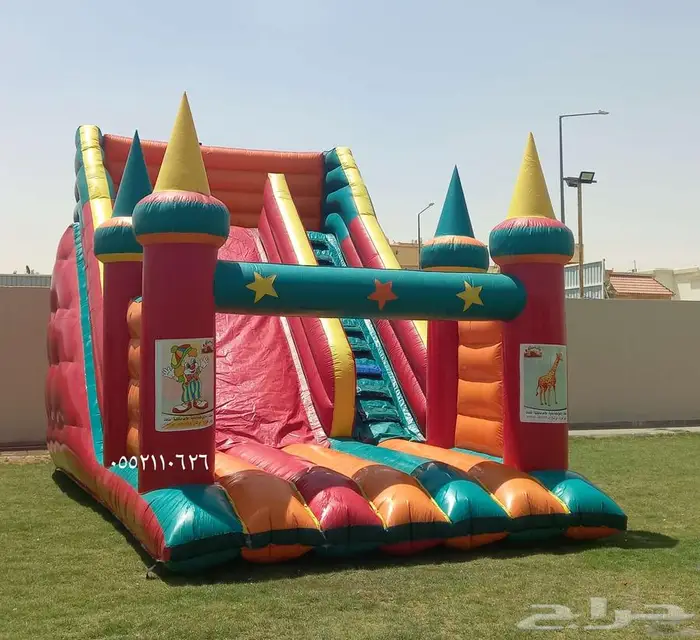 نطيطات إيجار متاهات زحليقه مائيه ملعب صابوني 0