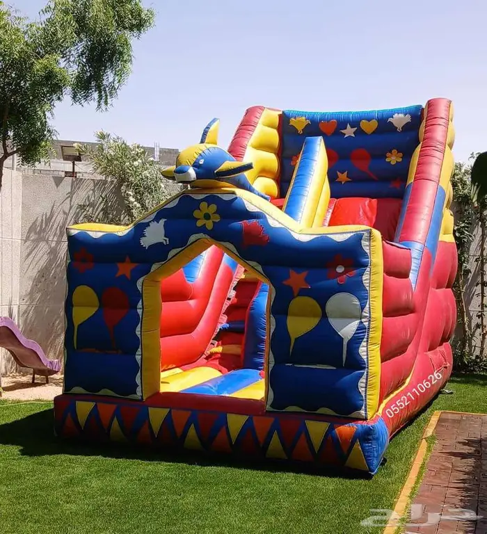 نطيطات إيجار متاهات زحليقه مائيه ملعب صابوني 9