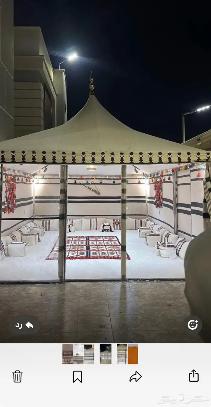 خيام شتويه للايجار قريبا المشاعله 0