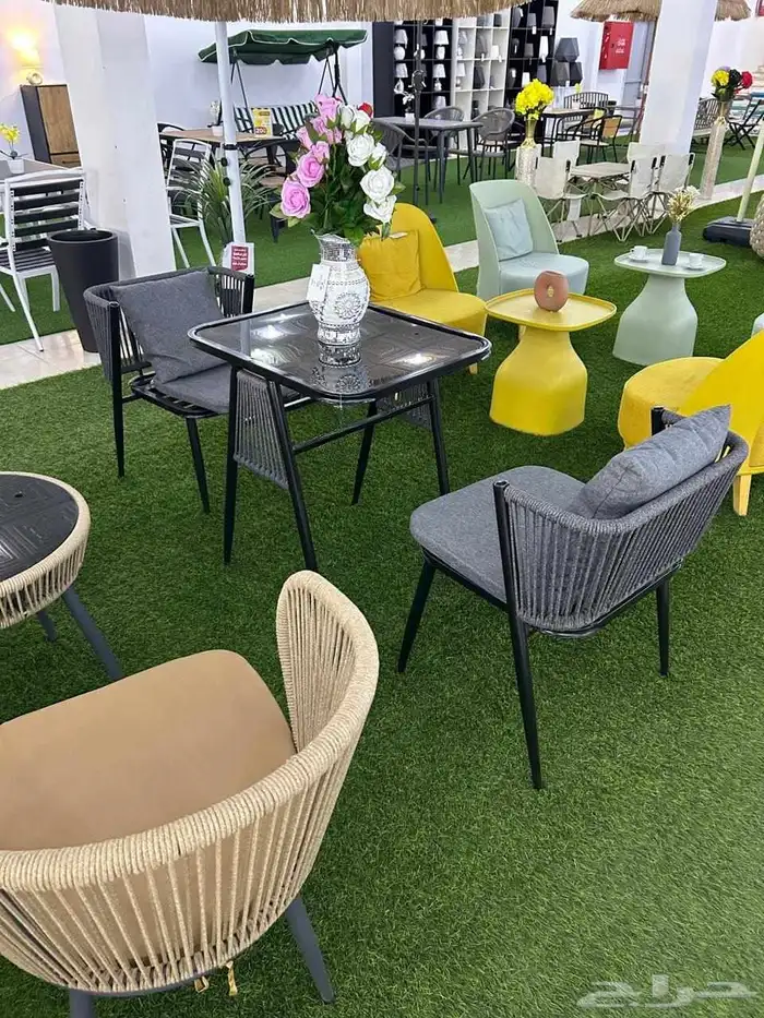 جلسات حديقة خارجية .. جلسات كوفي وشاليهات 9