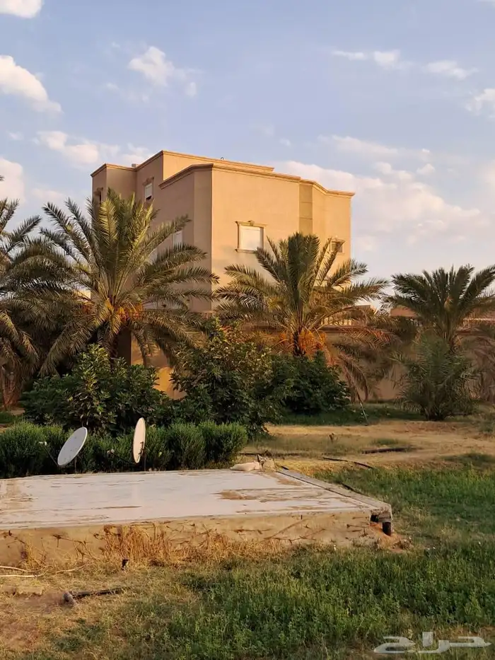 للبيع مزرعة مع فلة داخل عنيزة 3شوارع 0