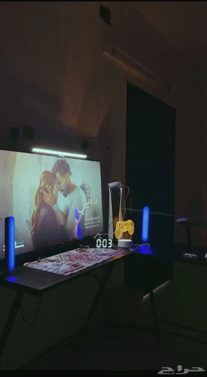 كرسي جيمينج طاولة جيمينج شاشة مع شاشه 0