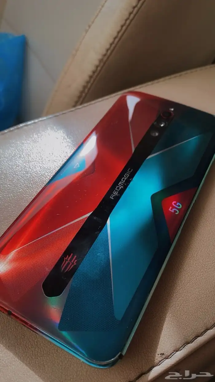جوال رد مجك 5G نضيف شرط مع يد ببجي وكفر 1