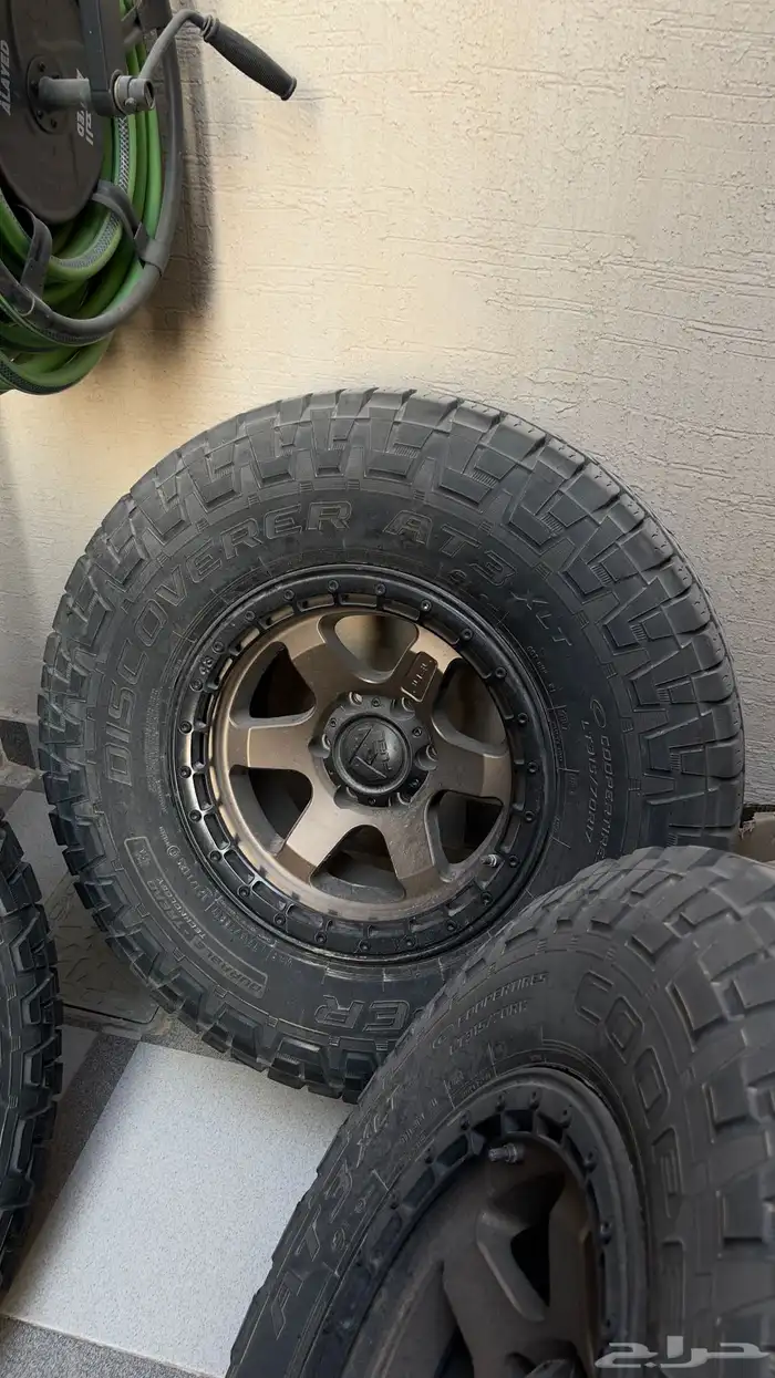 جنوط فيول 17 مع كفرات كوبر حجرية 315 جمس شفر وبرونكو وباترول 2