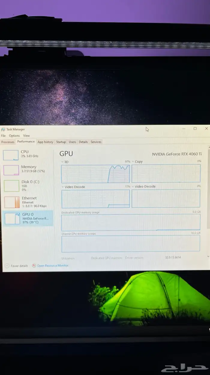 بي سي رايزن x3d مع 4060ti 3