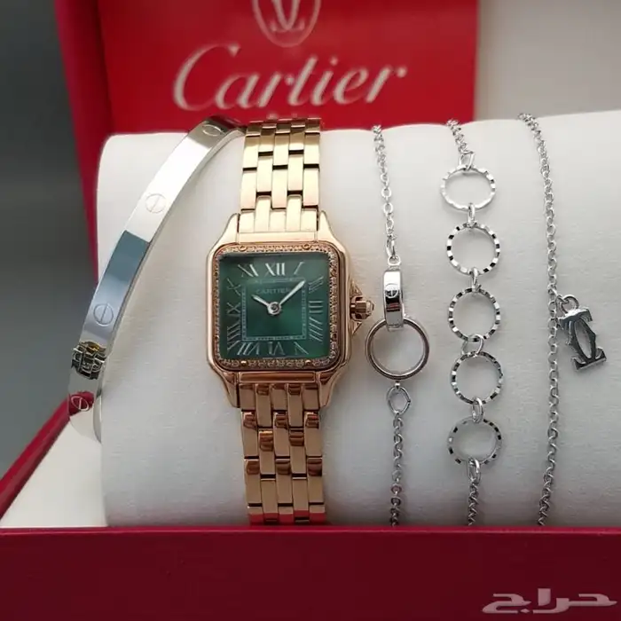 عرض خاص طقم كارتييه نسائي  عروضنا مستمره   جديد الساعات 4