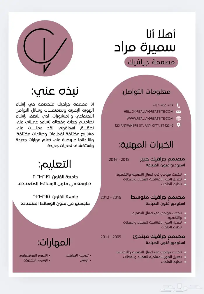 سيرة ذاتية ATS 3