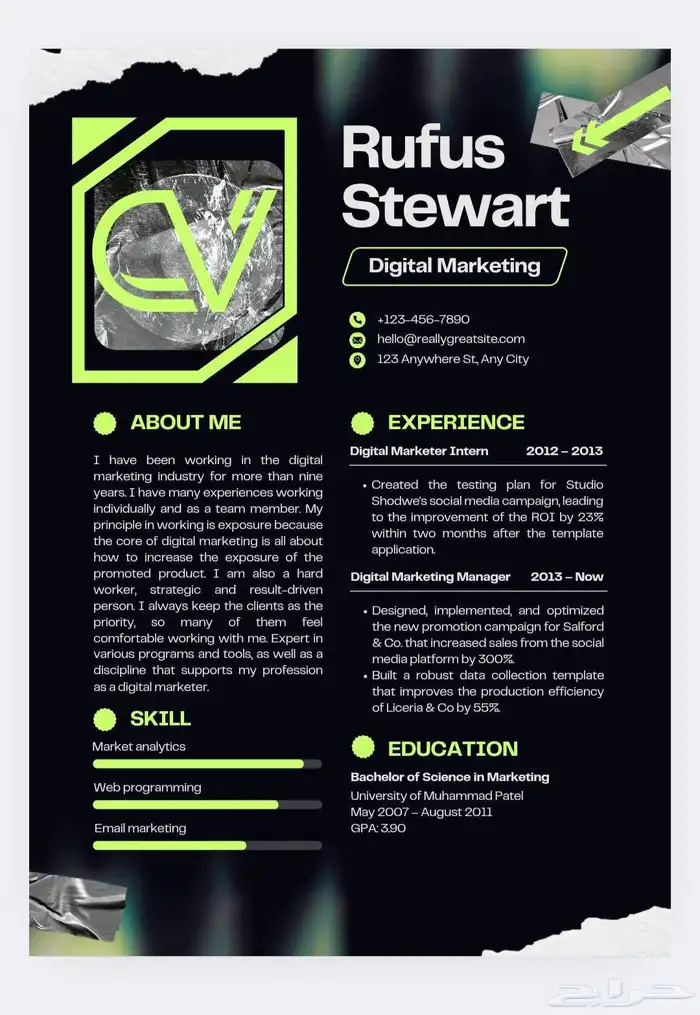 سيرة ذاتية ATS 13