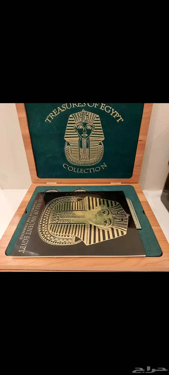 طقم فرعوني ذهب وفضة مع الشهادات 18