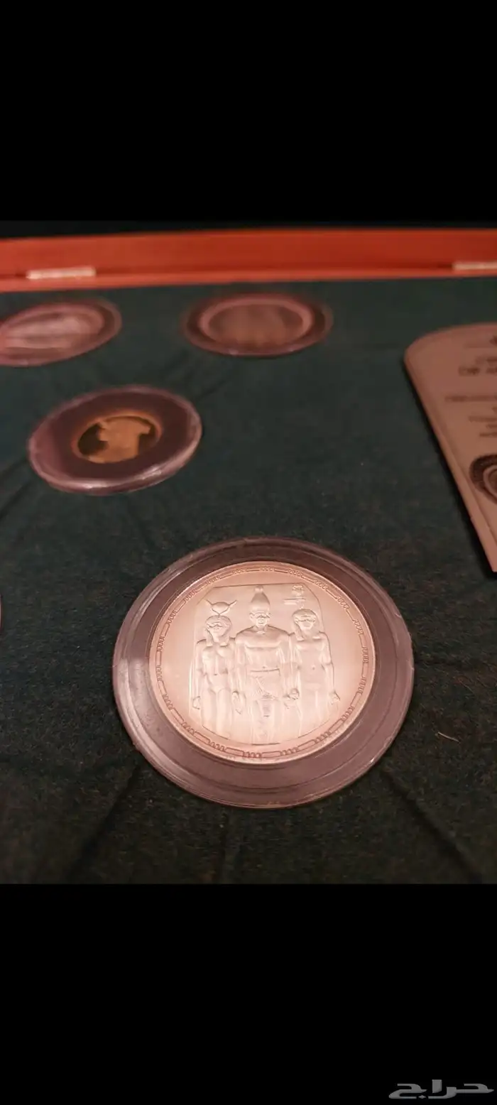 طقم فرعوني ذهب وفضة مع الشهادات 6