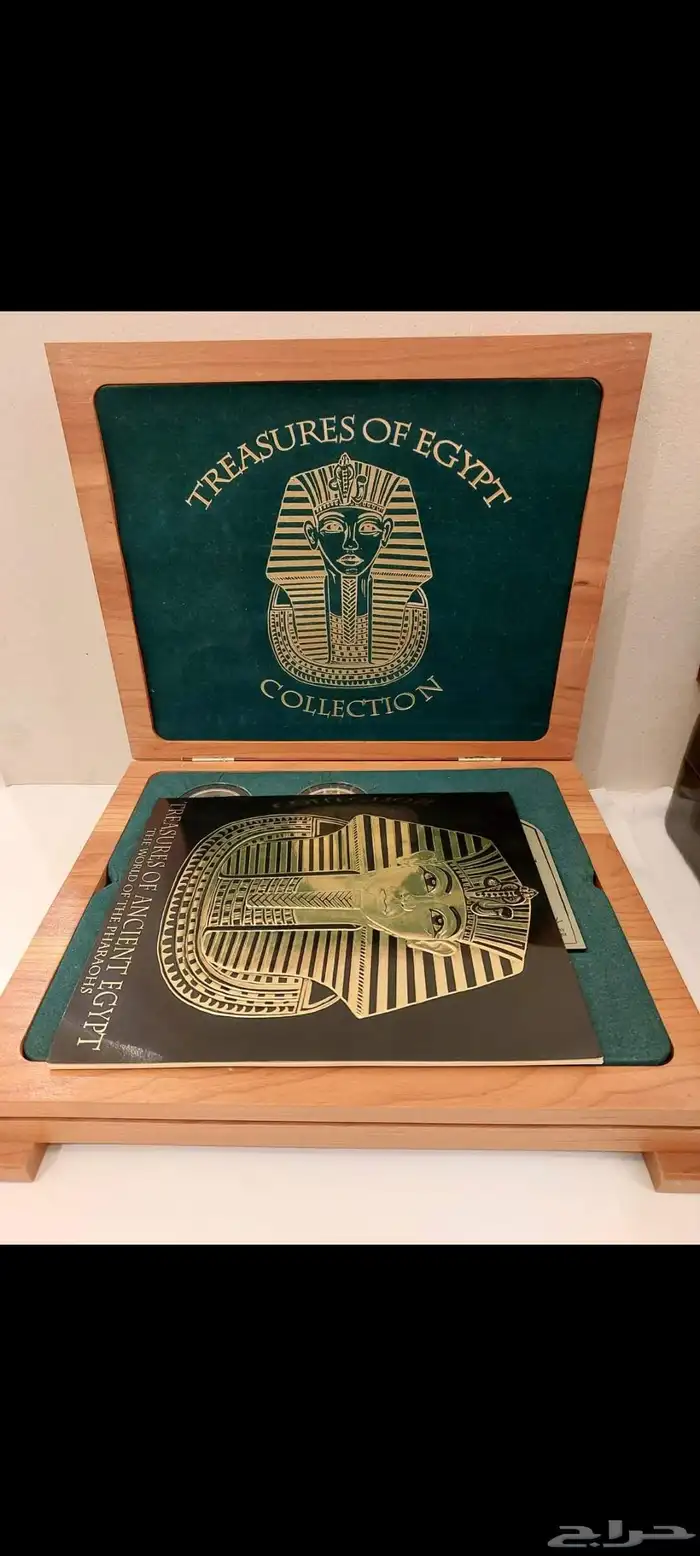 طقم فرعوني ذهب وفضة مع الشهادات 1