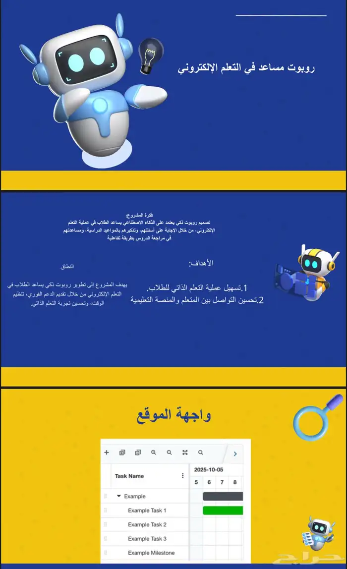 جانت بروجكت لطلاب ثالث ثانوي 0