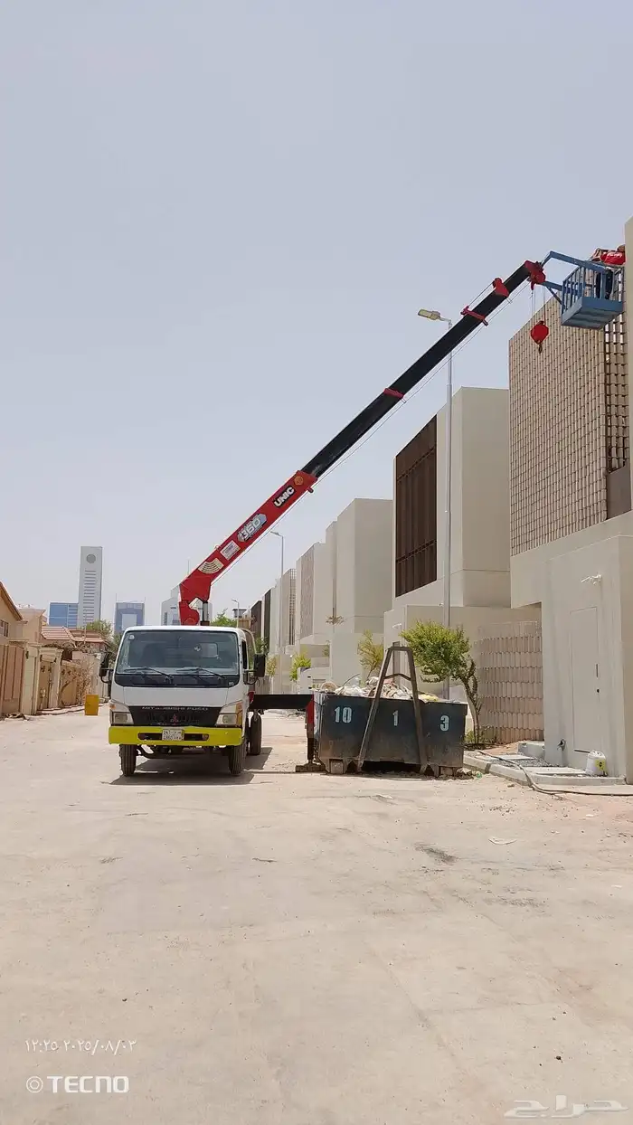 رافعه ونش و كرين سبعة وسطحه ثلاثه طن ايجار يوميات مشاوير 6