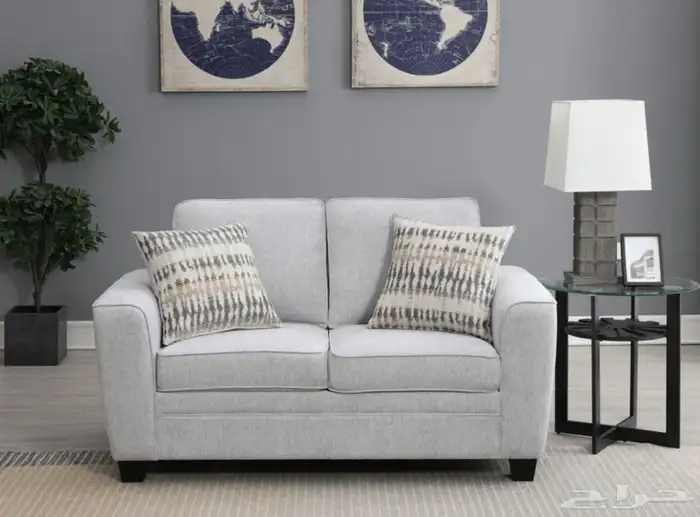 كنبة رمادية من روتس جديدة تمام 0