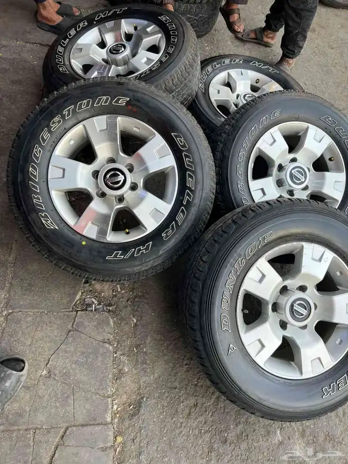 جنوط فتك مقاس 17 مع كفرات برجستون مقاس 275.65.17 وكاله 1