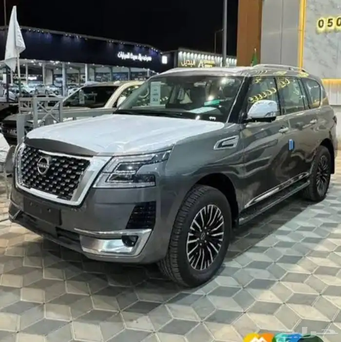 جنوط نيسان باترول بلاتينيوم موديل2024تجاري مع الكفران 16