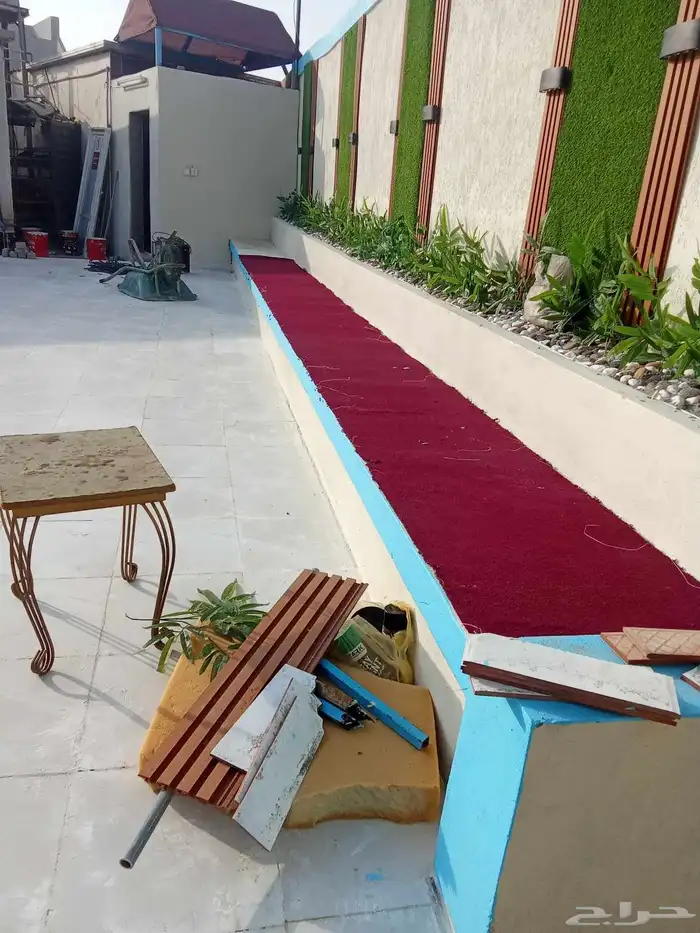 ديكورات منازل تنسيق حدائق ممرات أحواش أحواض زرع وجميع انواع 4