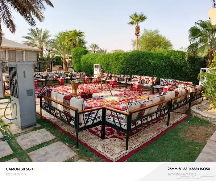 تأجير جلسات شعبية و زل و خيم اوربية ودفايات وكل م يخص حفلات 3