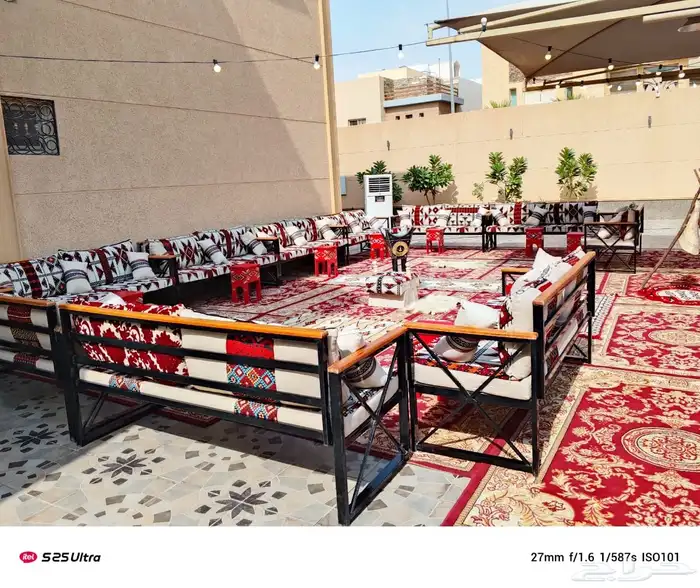 تأجير جلسات شعبية و زل و خيم اوربية ودفايات وكل م يخص حفلات 8