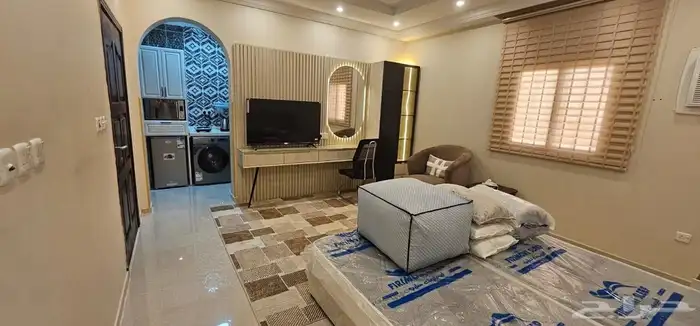 غرفة مفروشة ستديو للايجار الشهري والسنوي في حي الرغامة 0