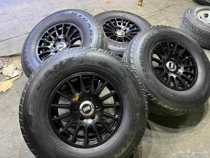 كفرات شاهين 900.17 مع جنوط برايد اسود جمس سيرا 8