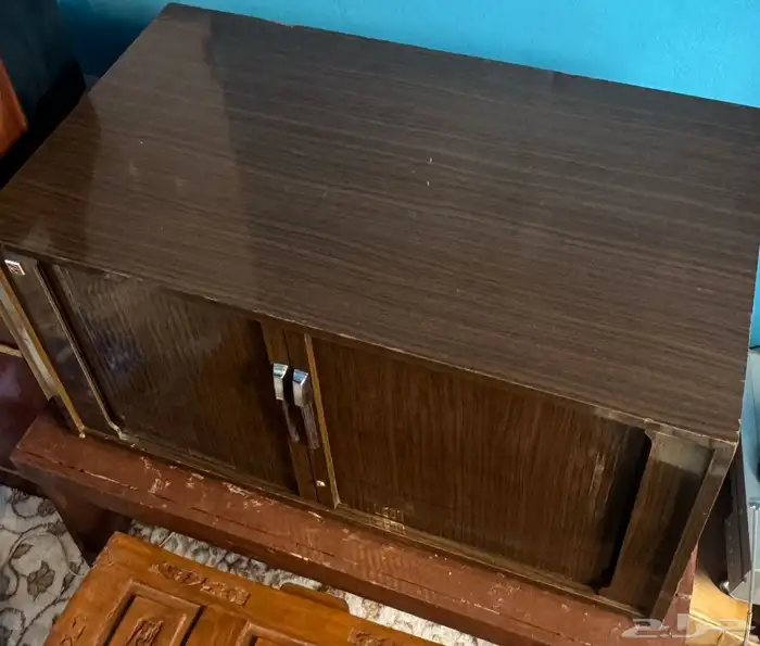 تلفزيون ناشونال خشبي ابو ستارة قديم تراثي 2