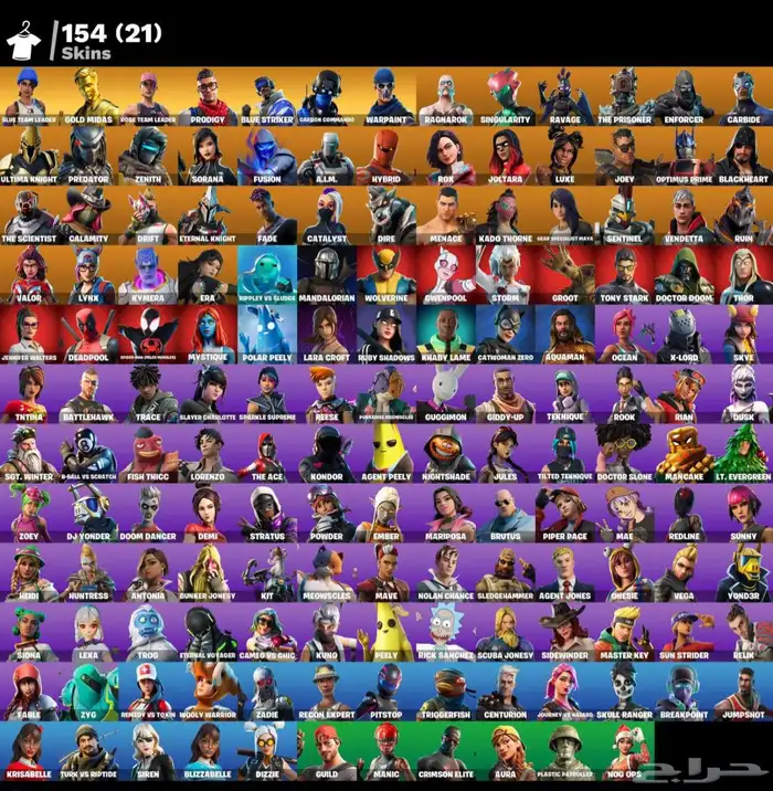 حساب فورت للبيع ضمان مدى 0