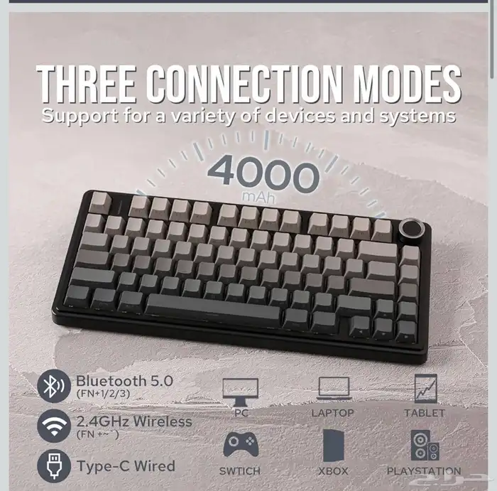 كيبورد ميكانيكي احترافي F75 RGB جديد 1