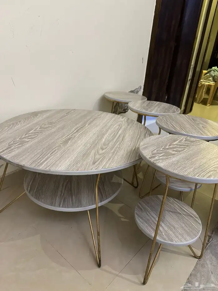 طقم طاولات كبيرة واربع خدمة 0