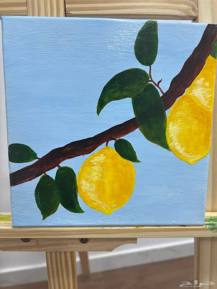 رسمتي بلوحة كانفس صغيره 1