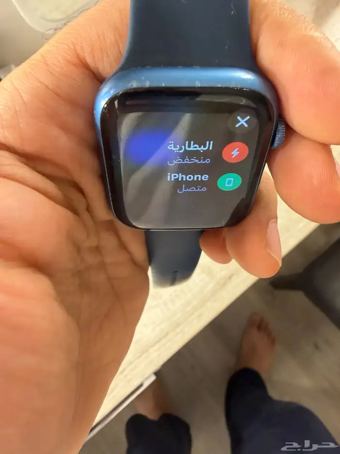 للبيع   Apple Watch Series 7 (مستعملة)   المقاس  45mm 4
