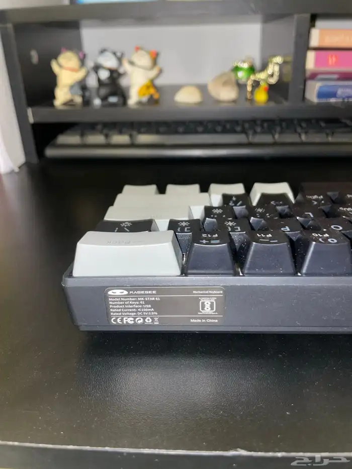 كيبورد لون اسود وابيض جديد لم يستخدم 5