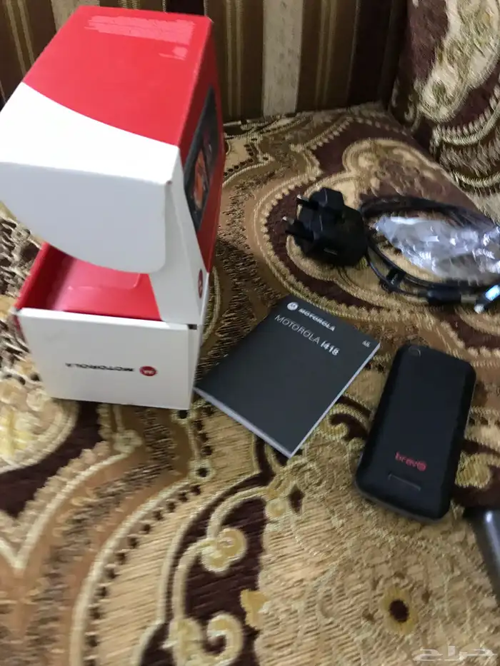 جوال موتوريلا برافو جديد بكرتونه واغراضه 5