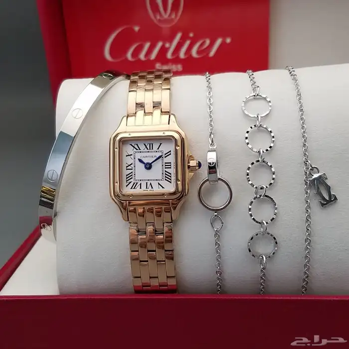 عرض خاص طقم كارتييه نسائي  عروضنا مستمره   جديد الساعات 8