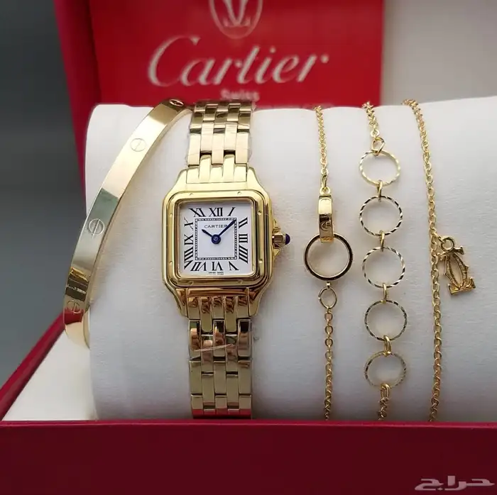 عرض خاص طقم كارتييه نسائي  عروضنا مستمره   جديد الساعات 3